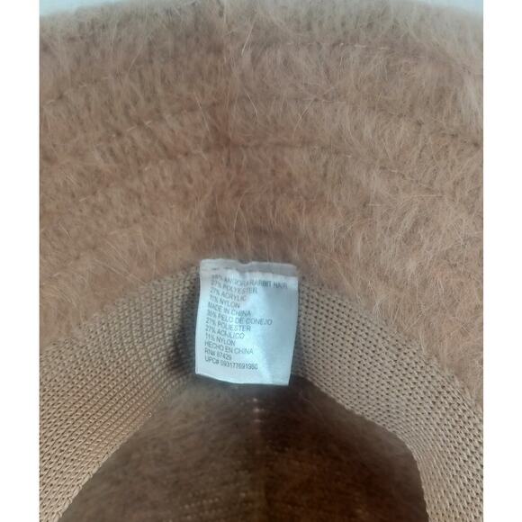 Vintage Disney RN 87429 Angora Blend Fuzzy Bucket Hat Tan 90s Y2K Streetwear - Picture 7 of 8